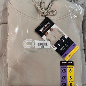 Kirkland Signature Cream/Tan Unisex Logo Hoodie